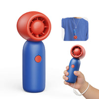 Thumbnail for SprzAir 4000mAh Turbo Handheld Fan for Kids – 4 Speeds & Dual Lanyard