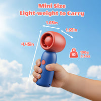 Thumbnail for SprzAir 4000mAh Turbo Handheld Fan for Kids – 4 Speeds & Dual Lanyard