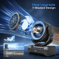 Thumbnail for SprzAir 6000mAh Rechargeable Camping Fan – 120° Oscillation & LED Lantern