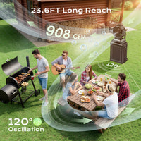 Thumbnail for SprzAir 4 Gal Rechargeable Misting Bucket Fan – Oscillating & Retractable Handle