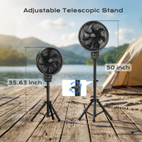 Thumbnail for SprzAir 20000mAh Rechargeable Misting Pedestal Fan – Oscillating & Mister Kit