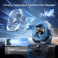 Thumbnail for SprzAir 15-inch Rechargeable Oscillating Camping Fan – 27000mAh, Remote Control & Night Light