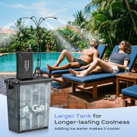 Thumbnail for SprzAir 4 Gal Standing Misting System – 10000mAh Pump & 5 FT Adjustable Height