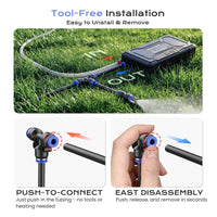 Thumbnail for SprzAir 4 Gal Umbrella Misting System – 15000mAh Rechargeable Pump & 33FT Hose