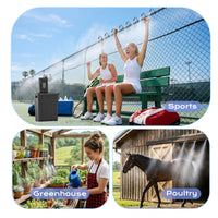 Thumbnail for SprzAir 4 Gal Umbrella Misting System – 15000mAh Rechargeable Pump & 33FT Hose